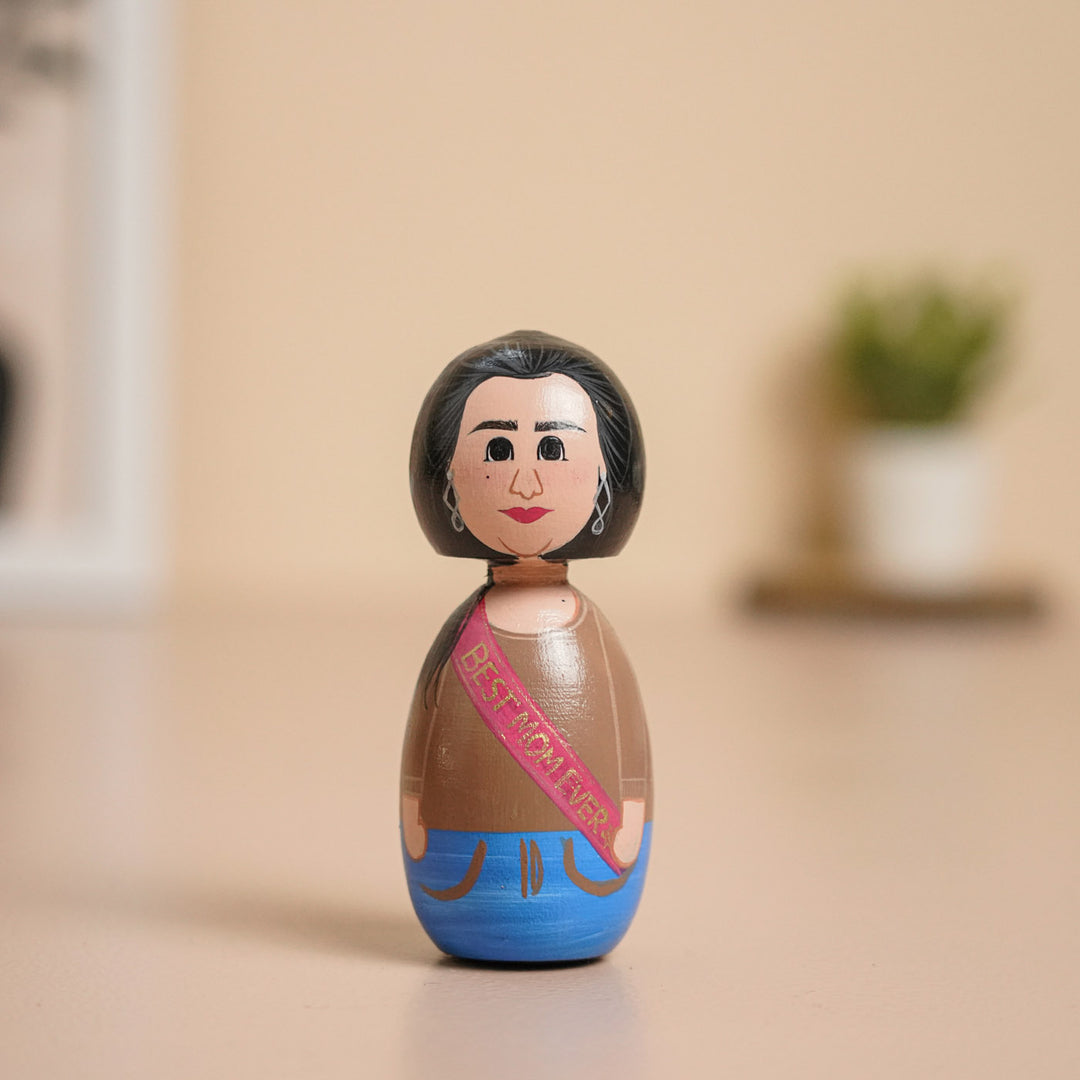 Photo Personalized Wooden Peggy Doll