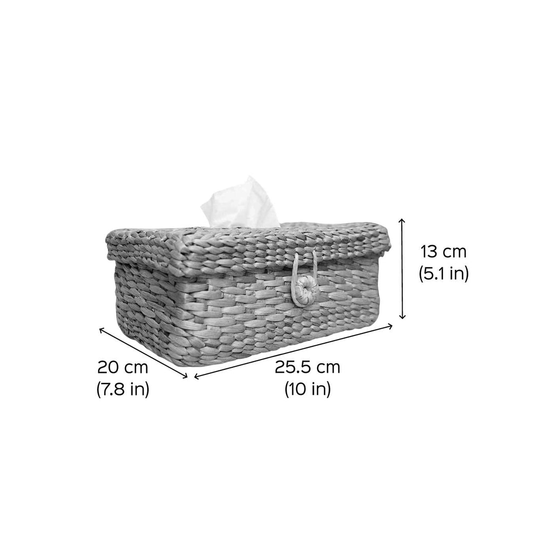 Handmade Wicker Water Hyacinth Tissue Box