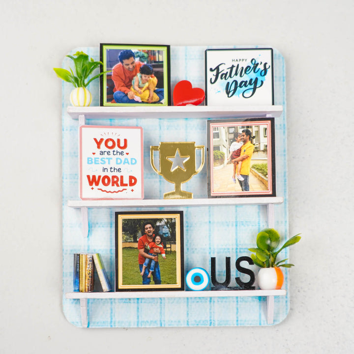 Photo Personalized Handmade Miniature Shelf MDF Wood Fridge Magnet