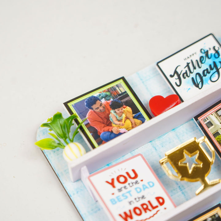 Photo Personalized Handmade Miniature Shelf MDF Wood Fridge Magnet