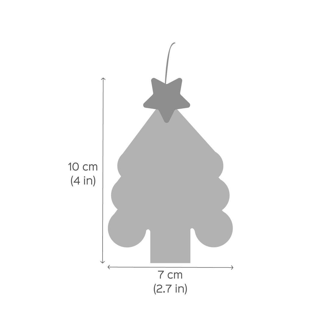 Handmade Christmas Tree Vanilla Scented Soy Wax Candles | Secret Santa Gift Ideas | Set Of 3