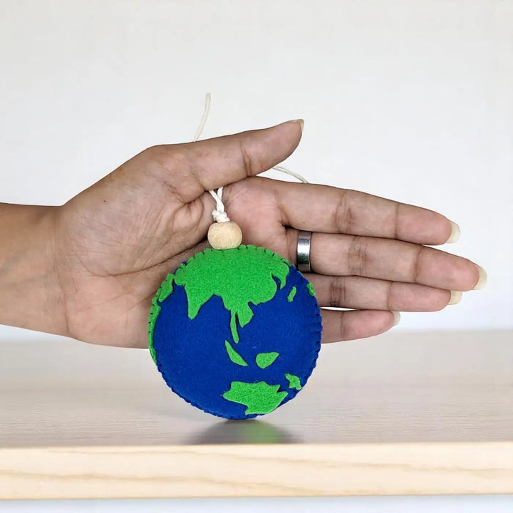 Handmade Earth Felt Hanging For Kids