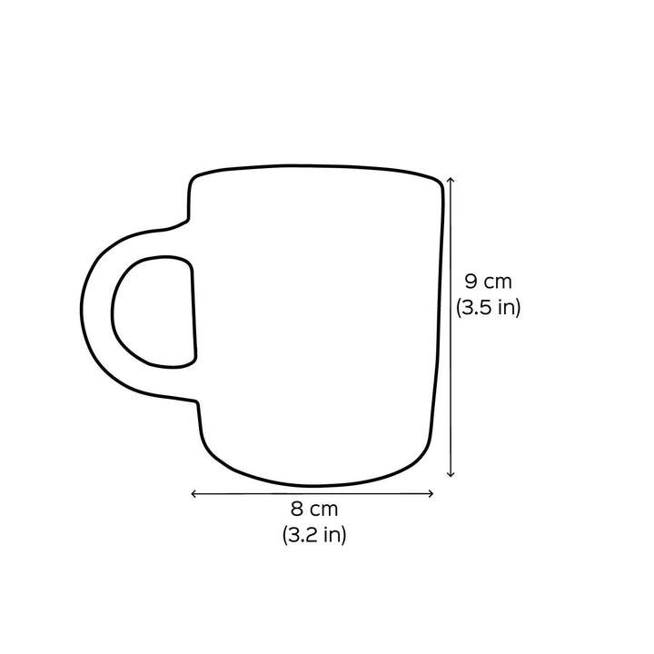 Handpainted Personalised Terracotta Mug with Caricatures