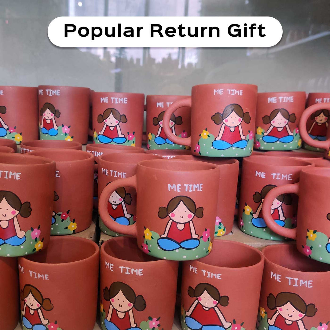 Handpainted "Me Time" Affirmation Terracotta Mug