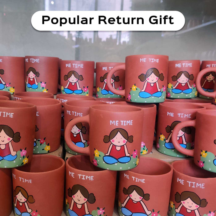 Handpainted "Me Time" Affirmation Terracotta Mug