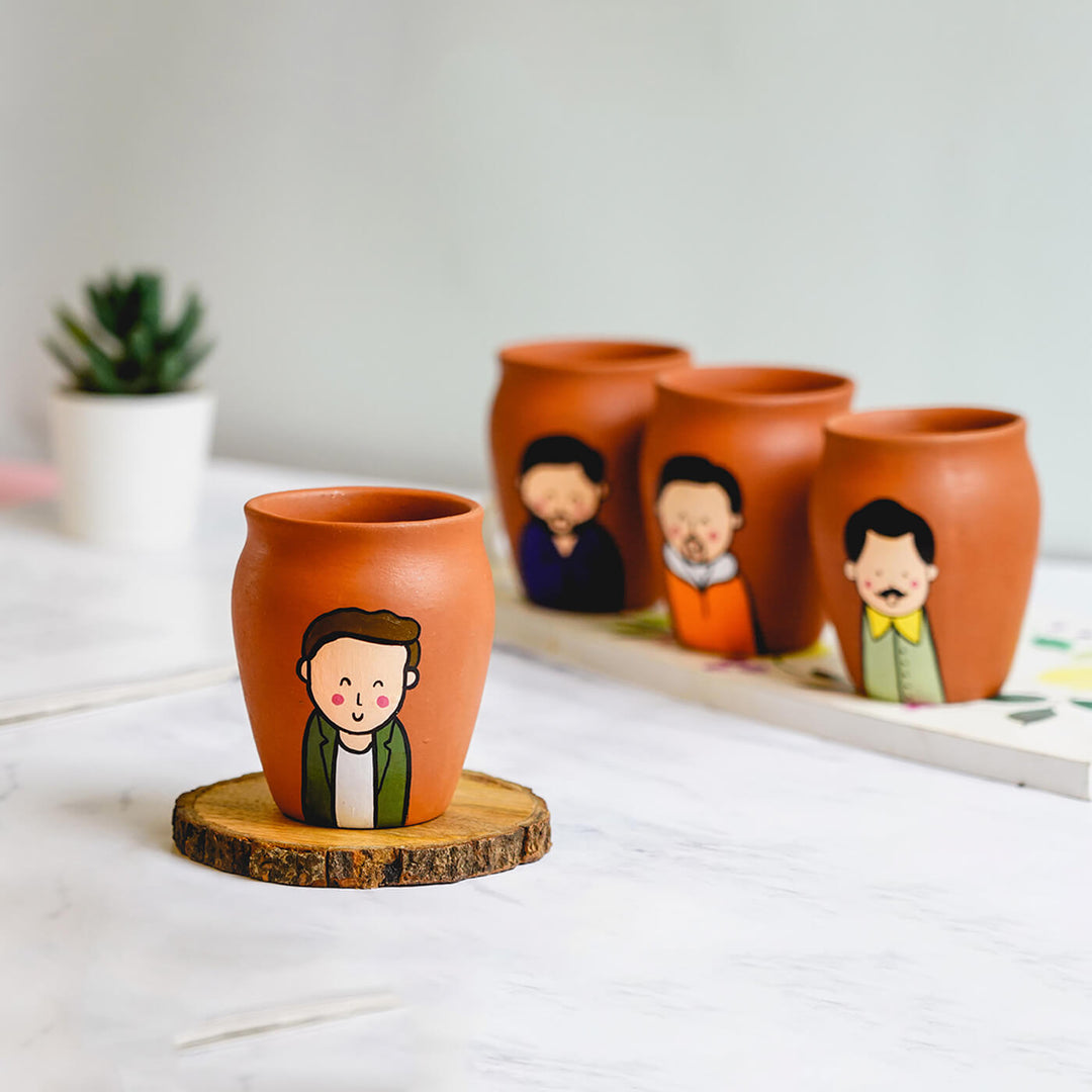 Customisable Handpainted Clay Kulhads For Friends