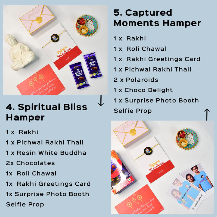 Doraemon Acrylic Bracelet Rakhi Hamper With Chocolates And Roli Chawal For Brother Customizable Options Includes Up To 7 Goodies - Product Bundle Description Page (7)