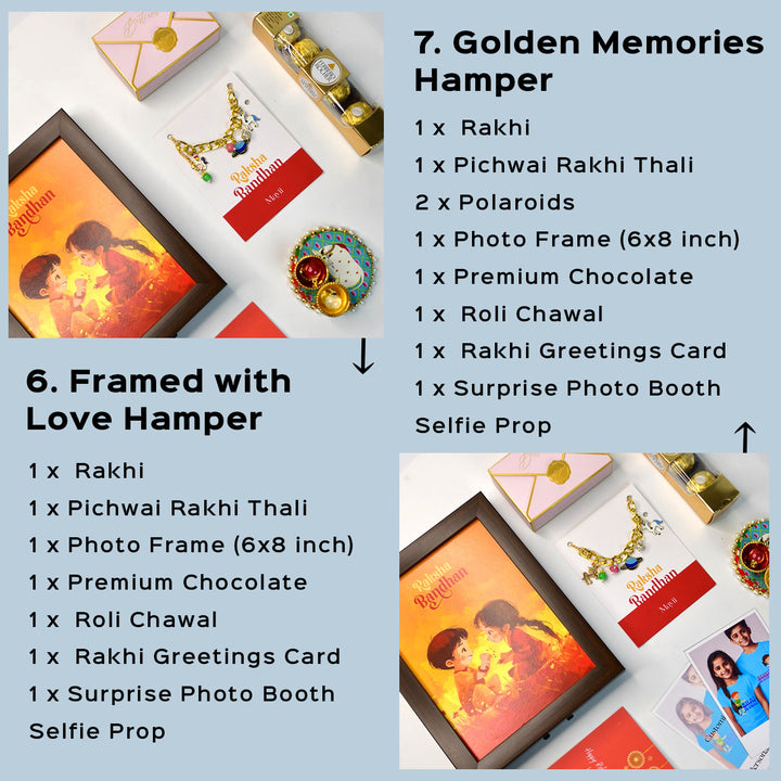 Beaded Fantasy And Space Adventure Metal Bracelet Rakhi Hamper With Chocolates And Roli Chawal For Brother Customizable Options Includes Up To 7 Goodies - Rakhi Hamper Description (8)