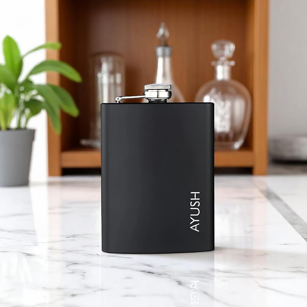Personalized Engraved Stainless Steel Hip Flask | 250ml