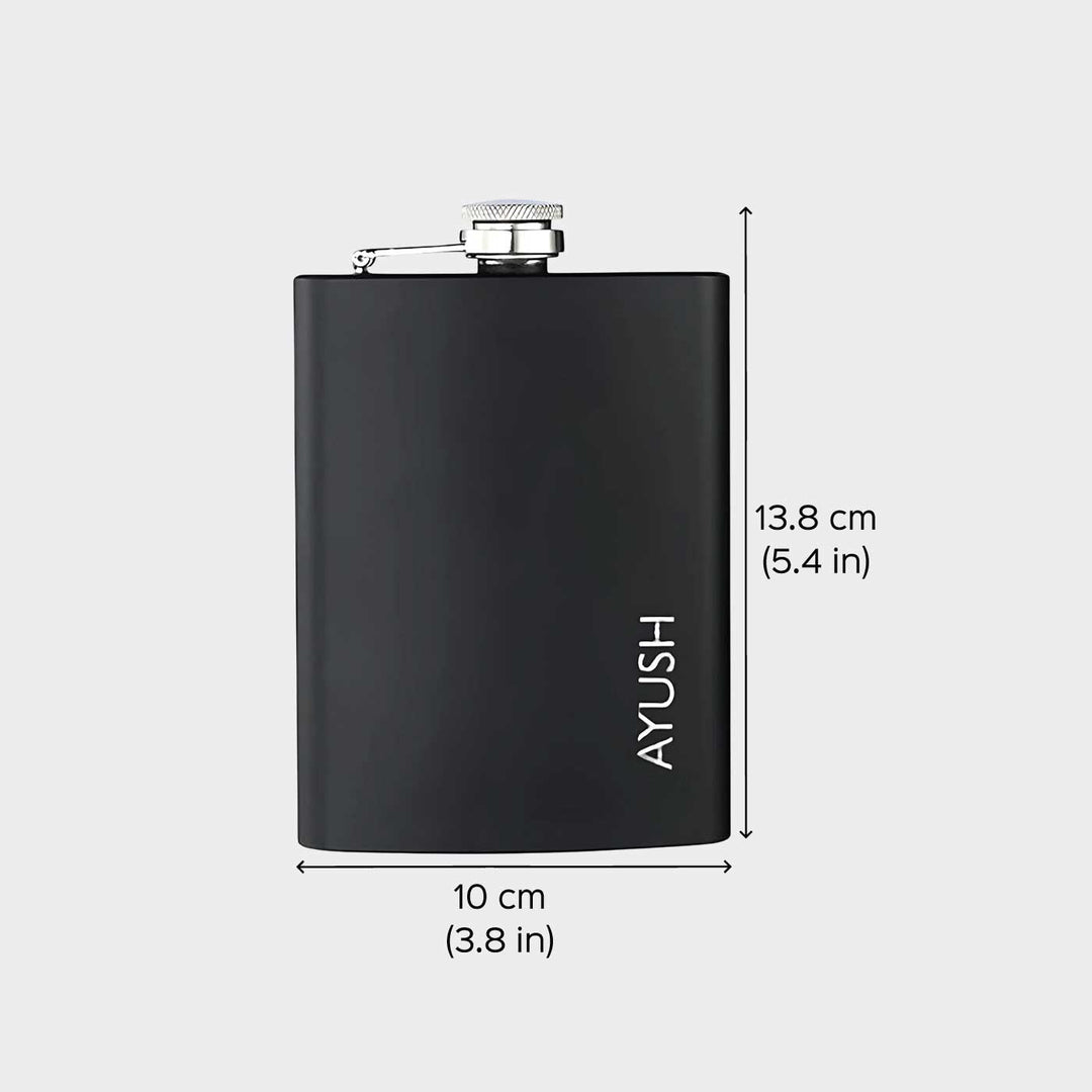 Personalized Engraved Stainless Steel Hip Flask | 250ml