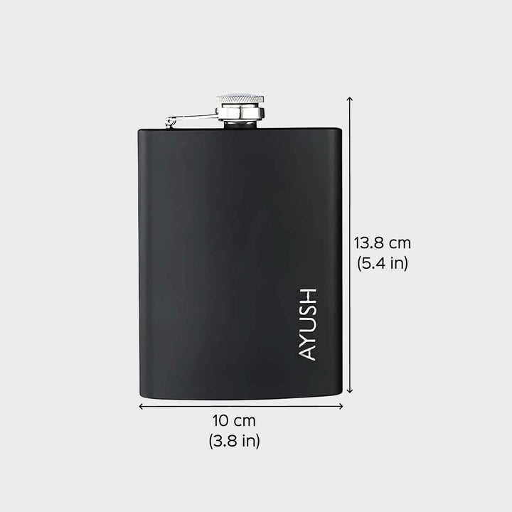 Personalized Engraved Stainless Steel Hip Flask | 250ml