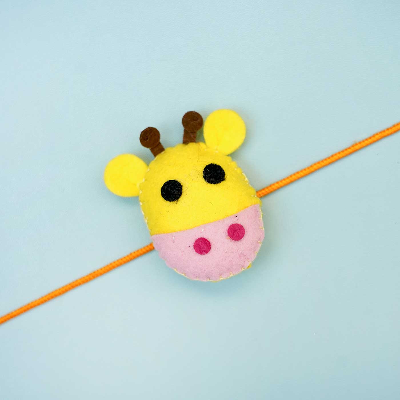 Candy - Handmade Bead & Felt Work Kids Rakhi 87 main image 1