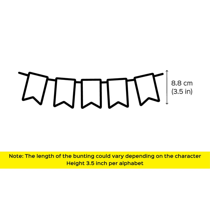 Handmade Bluey Theme Felt Happy Birthday Banner