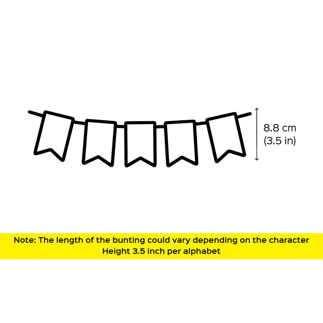 Handmade Peppa Pig Theme Felt Happy Birthday Banner