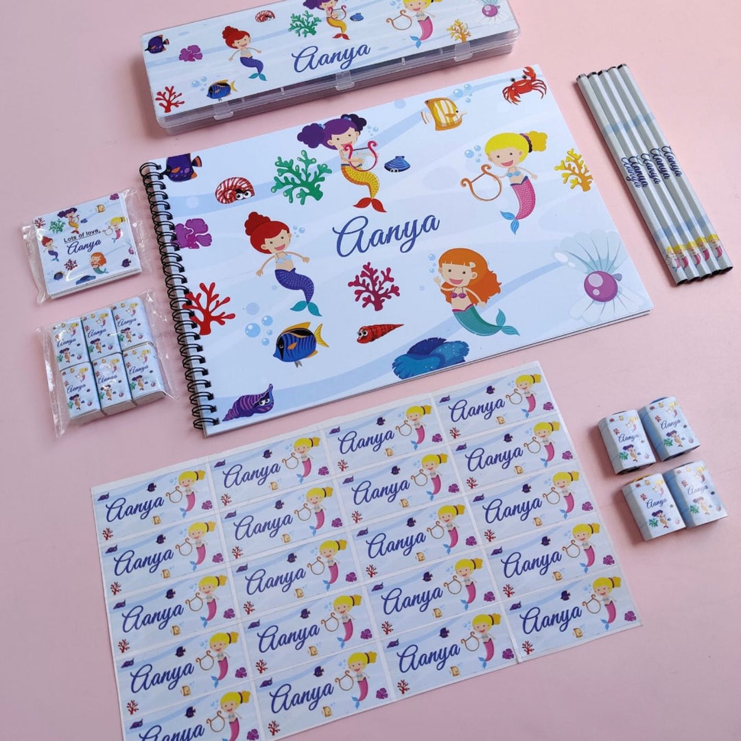 Personalised Printed Stationery Set for Kids | Set of 7