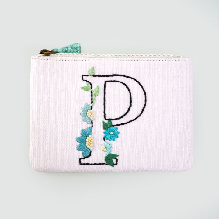 Handcrafted Personalized Monogram Canvas Multi-purpose Pouch