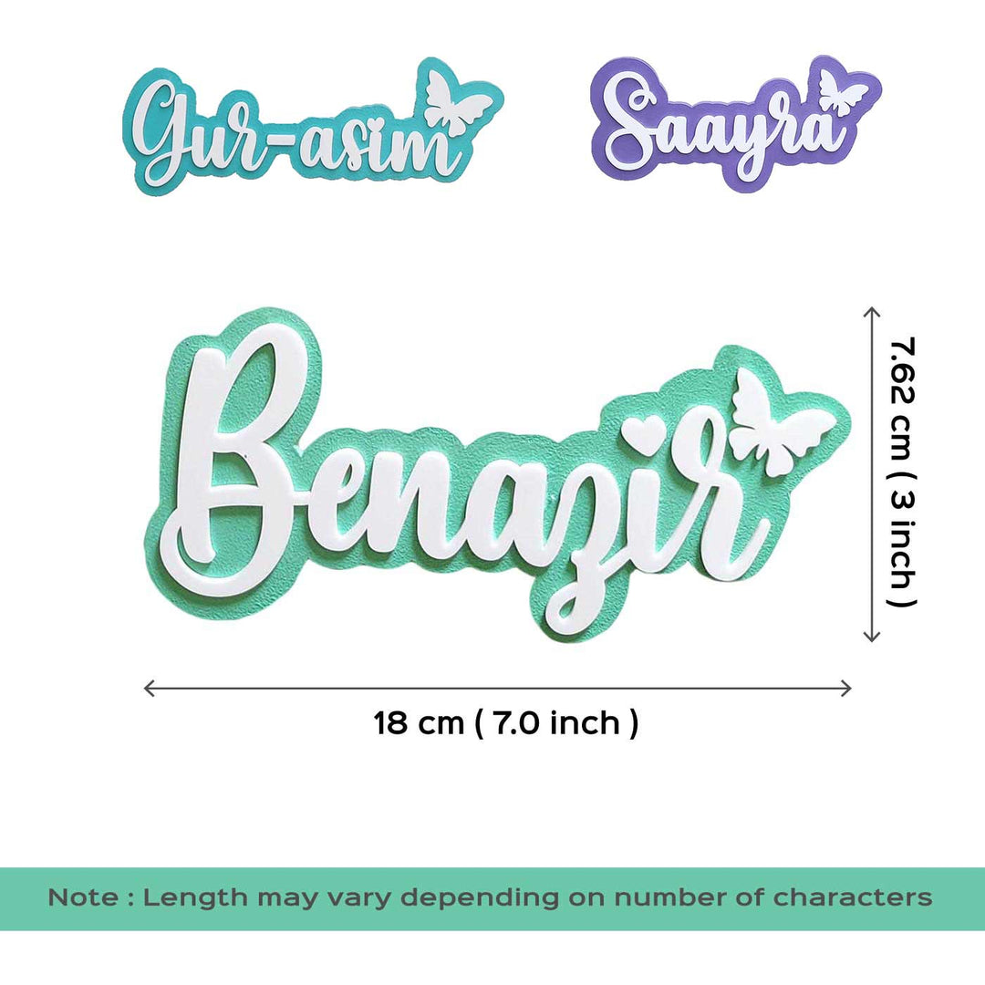 Handcrafted MDF Personalized 3D Name Fridge Magnet