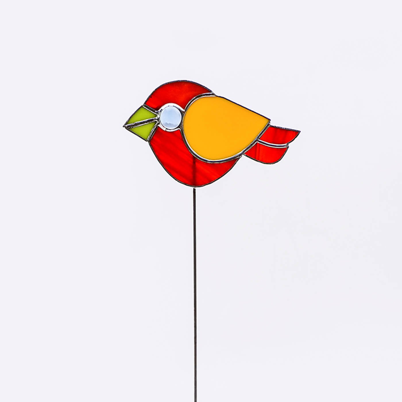 Buy Handcrafted Stained Glass Bird Garden Stake Online On Zwende