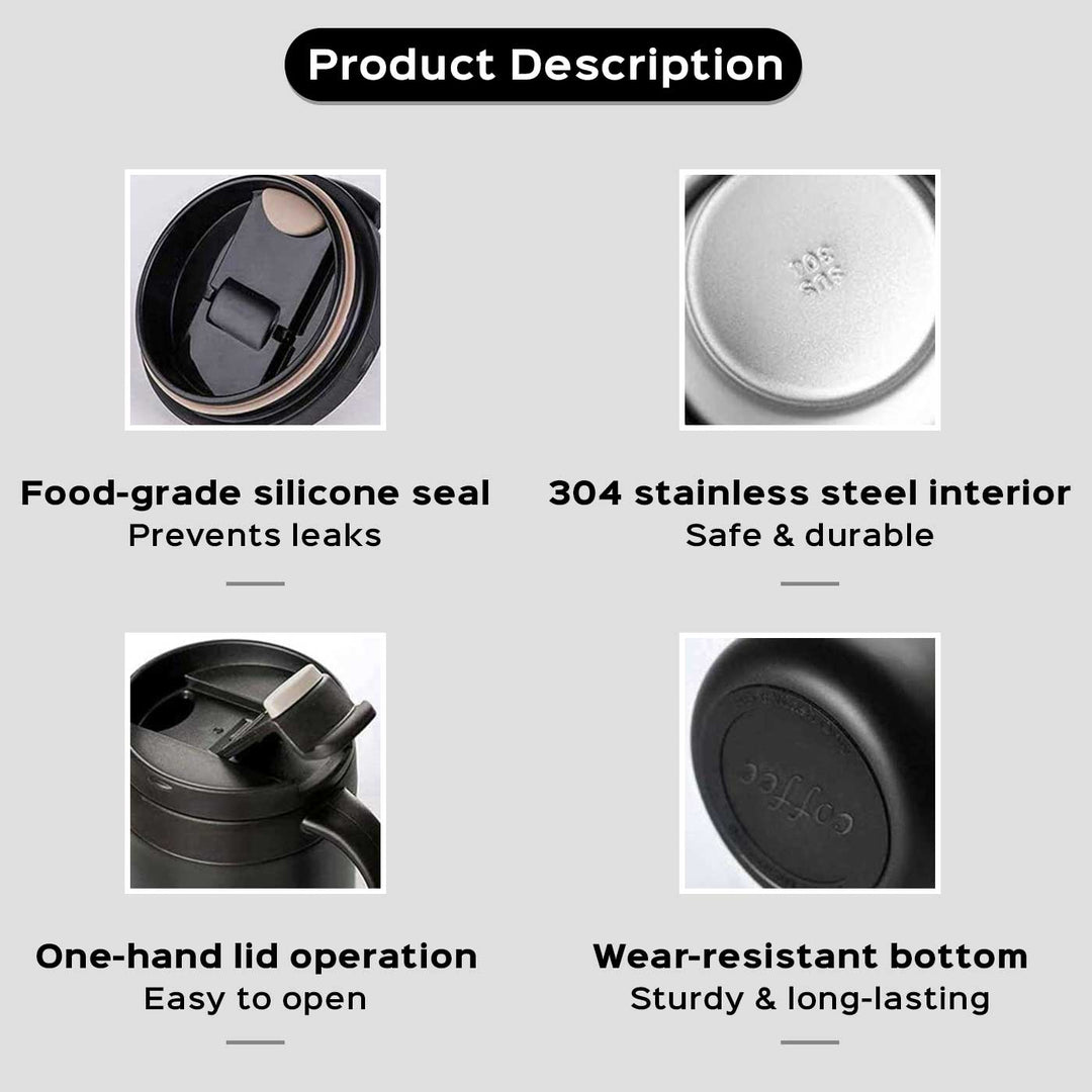 Personalized Vacuum Flask Stainless Steel Mug | 350 ml