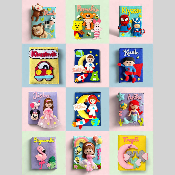 Personalized 3D Flamingo Theme Felt Photo Album For Kids