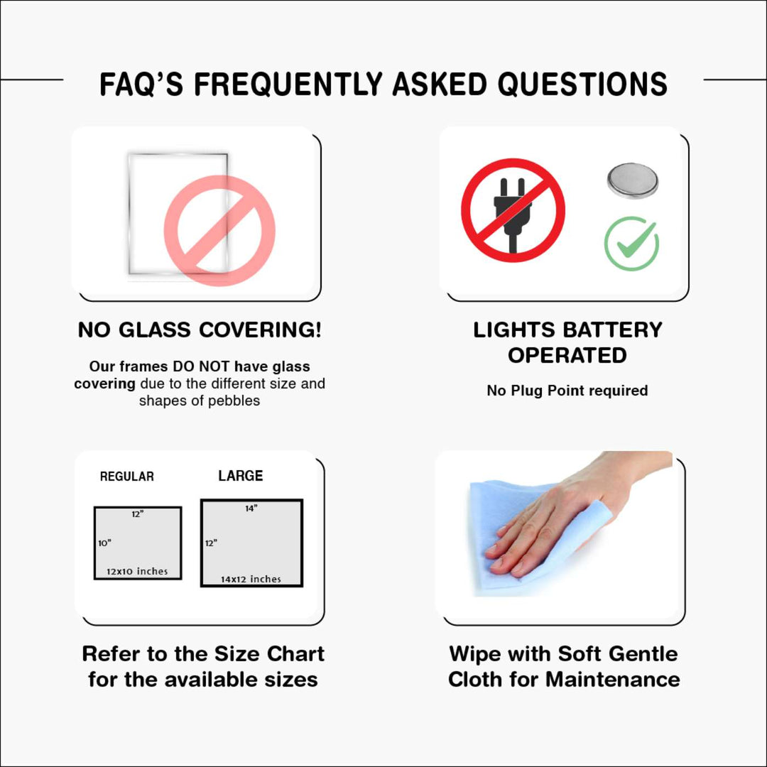 Personalized Pebble Art Baby Bloom Wooden Name Plate With Lights