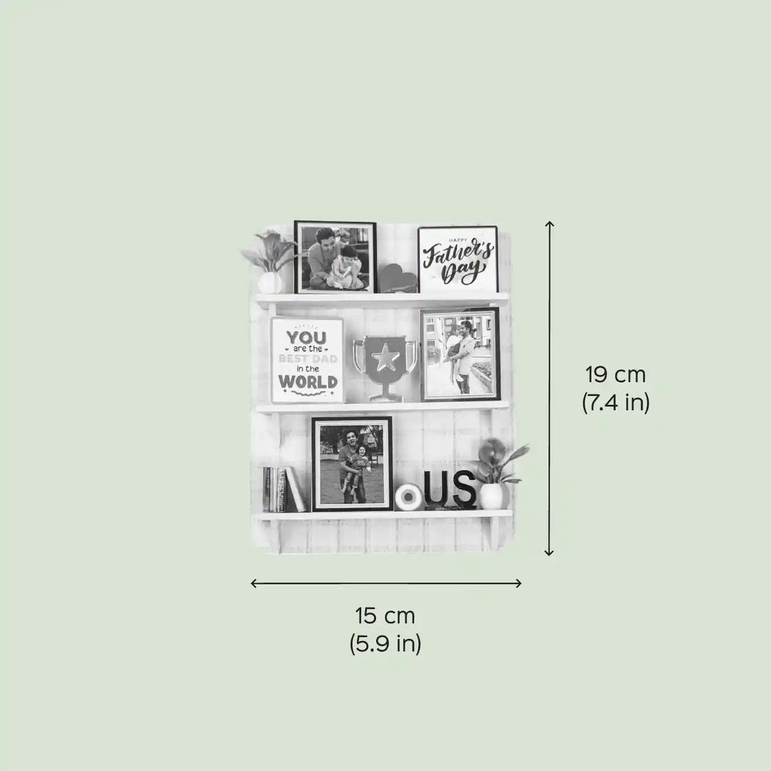 Photo Personalized Handmade Miniature Shelf MDF Wood Fridge Magnet