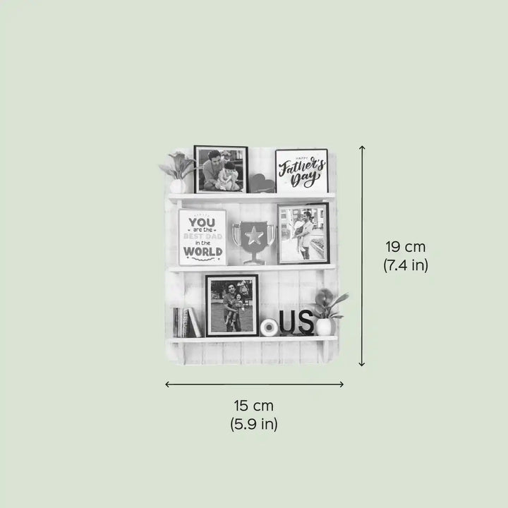 Photo Personalized Handmade Miniature Shelf MDF Wood Fridge Magnet