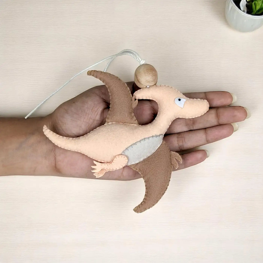Handmade Pterosaur Dinosaur Felt Hanging For Kids