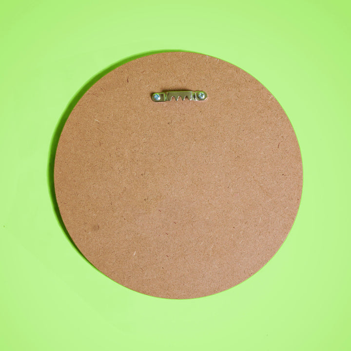 Photo Caricature Name Plate With Stand For Proposal - Back View Showing Hanging Hook