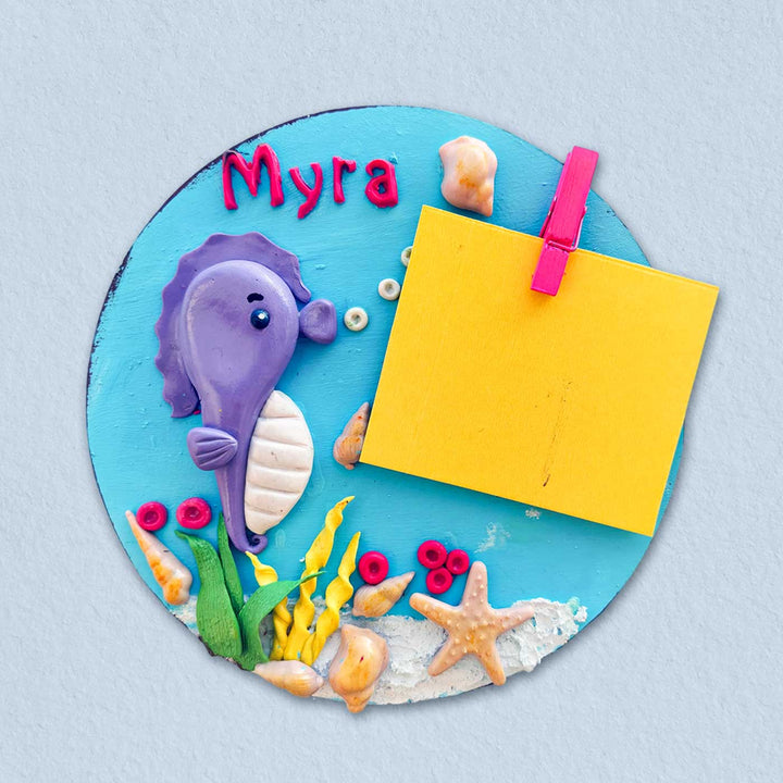 Photo Personalized 3D Sea Theme MDF & Cold Porcelain Clay Fridge Magnet