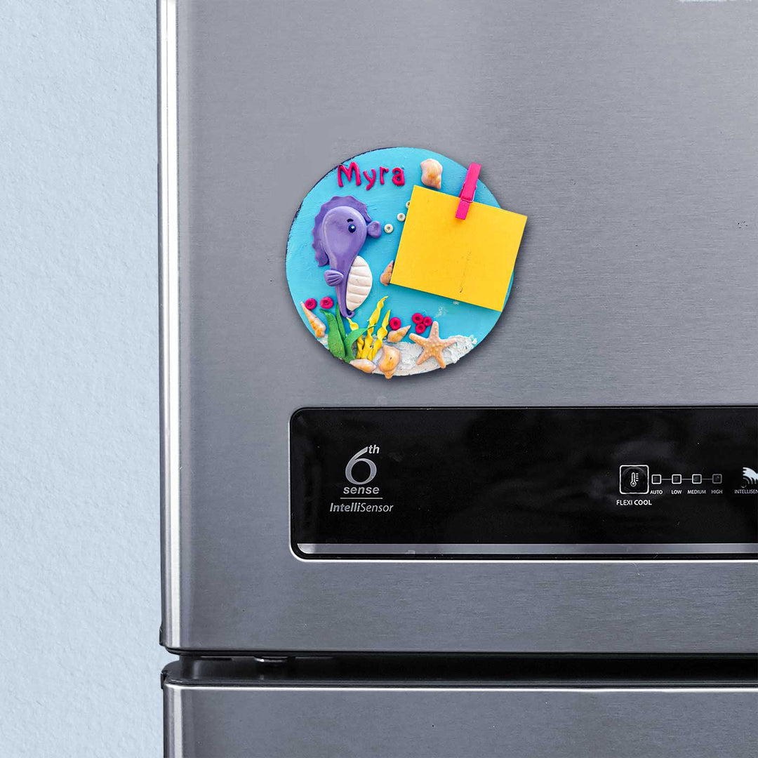 Photo Personalized 3D Sea Theme MDF & Cold Porcelain Clay Fridge Magnet