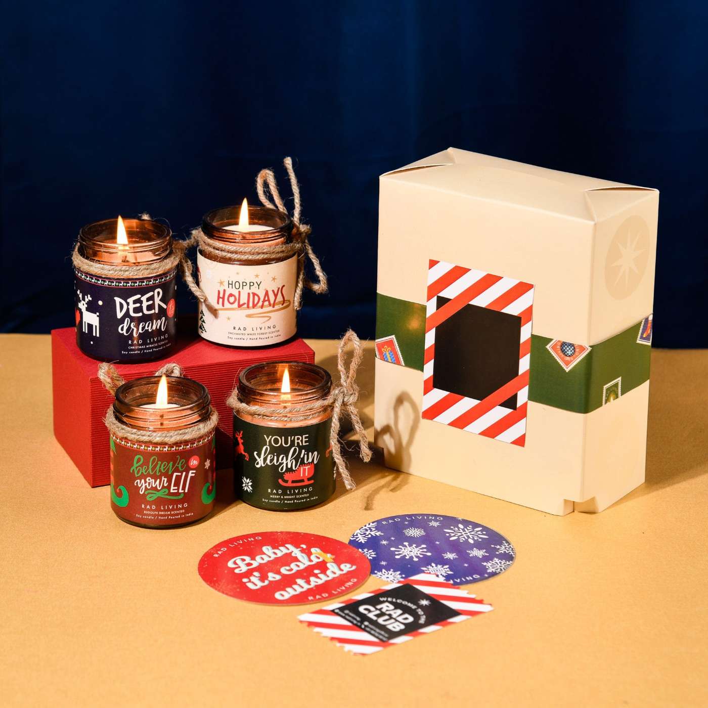 Buy Handmade Scented Soy Wax Candles | Secret Santa Gift Ideas | Set Of ...
