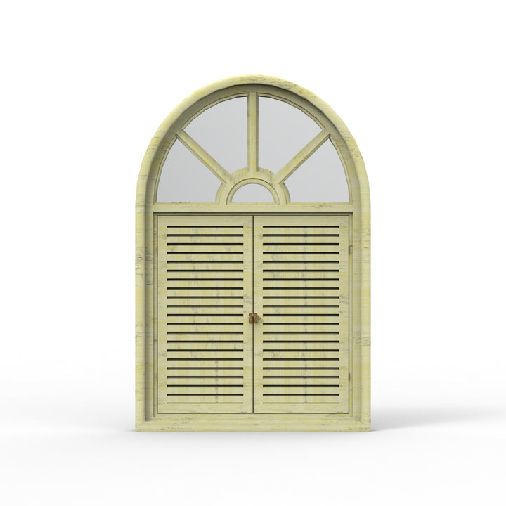 Fusion Arched Wooden Window Frame - Distress Finish
