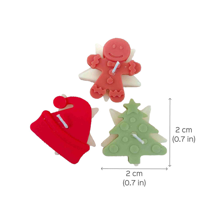 Handmade Sweet Lime Scented Soy Wax Candles For Christmas Decoration | Set Of 3