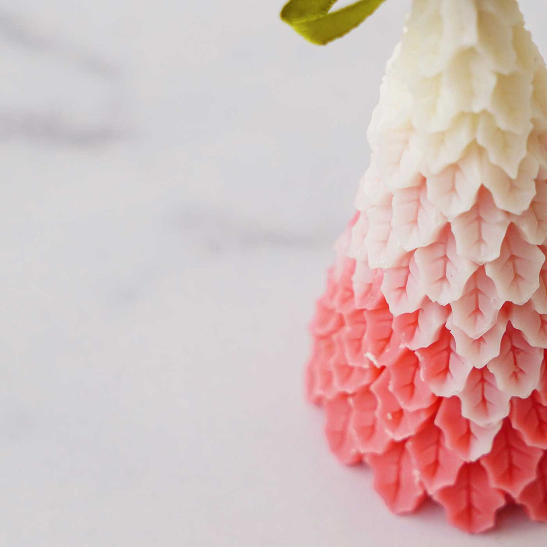 Handmade Xmas Tree Lavender Scented Soy Wax Candles For Christmas Decoration | Set Of 2