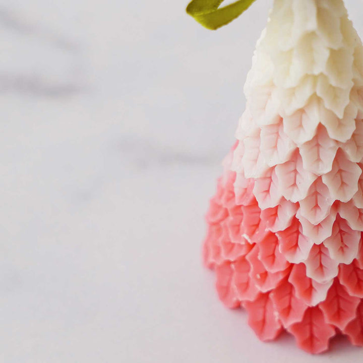 Handmade Xmas Tree Lavender Scented Soy Wax Candles For Christmas Decoration | Set Of 2