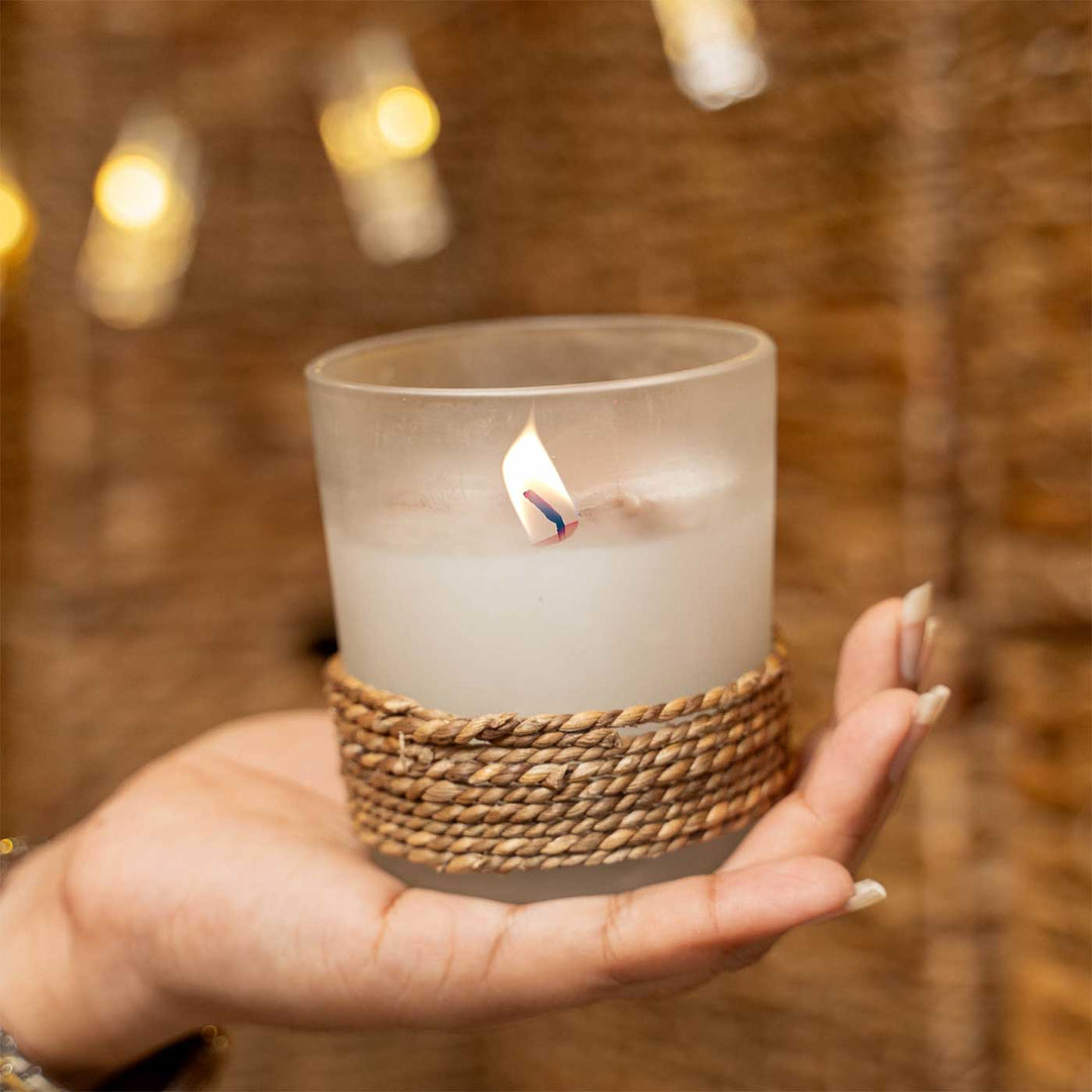 Handmade Srigandha Aromatic Wax Candle