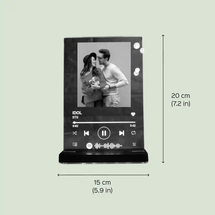 Photo Personalized Printed Music Player Theme Acrylic Decorative Plaque