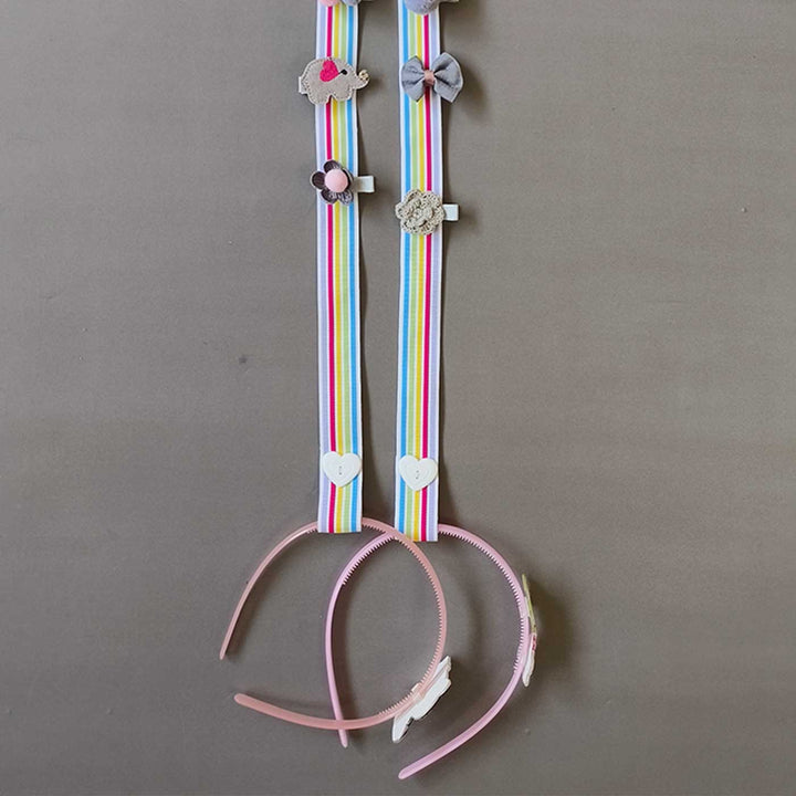 Handmade Unicorn Theme Felt Hair Clip Organiser