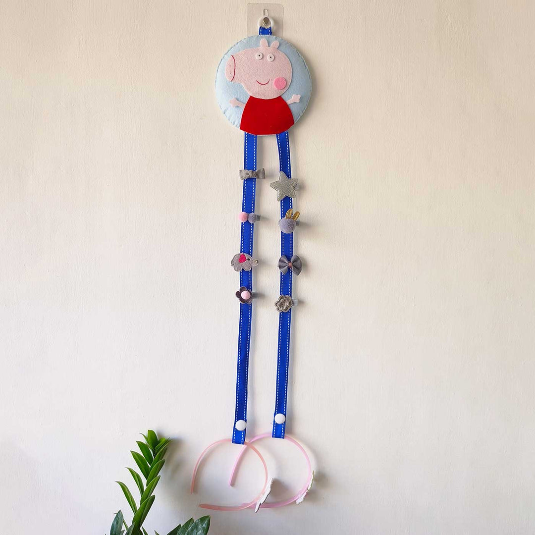 Handmade Peppa Pig Theme Felt Hair Clip Organiser