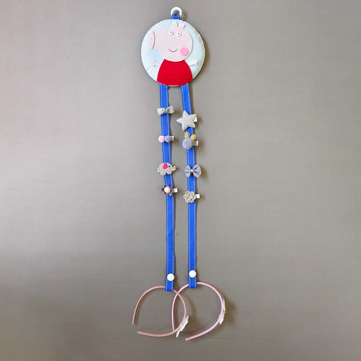 Handmade Peppa Pig Theme Felt Hair Clip Organiser