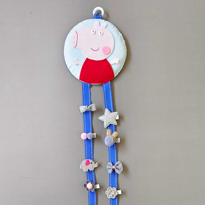 Handmade Peppa Pig Theme Felt Hair Clip Organiser