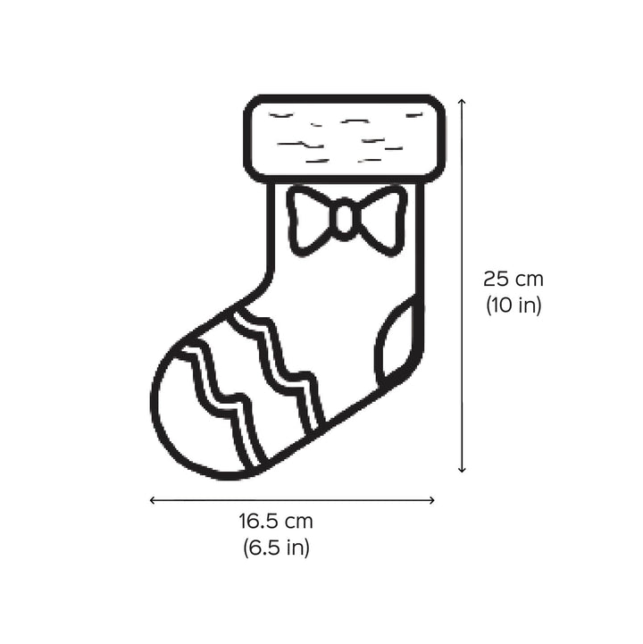 Handmade Mini Snowflake Santa Woolen Stockings For Christmas Decoration