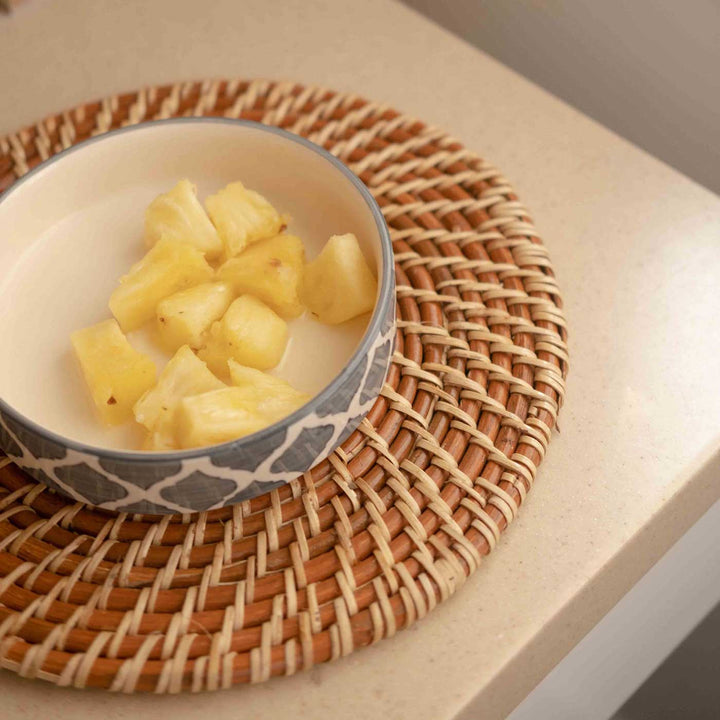 Handmade Sutra Cane Table Mat