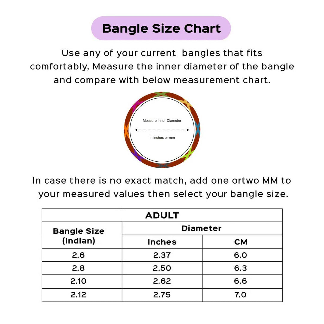 Handmade Crochet Rangat Silver Zari Chunky Bangle