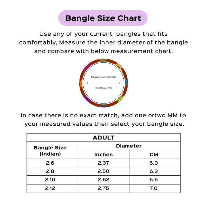 Handmade Crochet Rangat Silver Zari Chunky Bangle