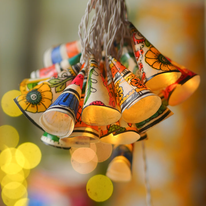9.5m, 36 Bulbs | Hand Painted Decorative Tholu Bommalata LED Fairy Light