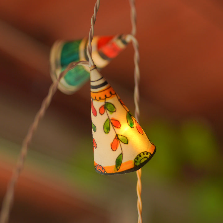 9.5m, 36 Bulbs | Hand Painted Decorative Tholu Bommalata LED Fairy Light
