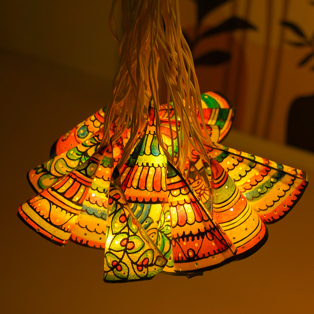 9.5m, 36 Bulbs | Hand Painted Decorative Tholu Bommalata LED Fairy Light