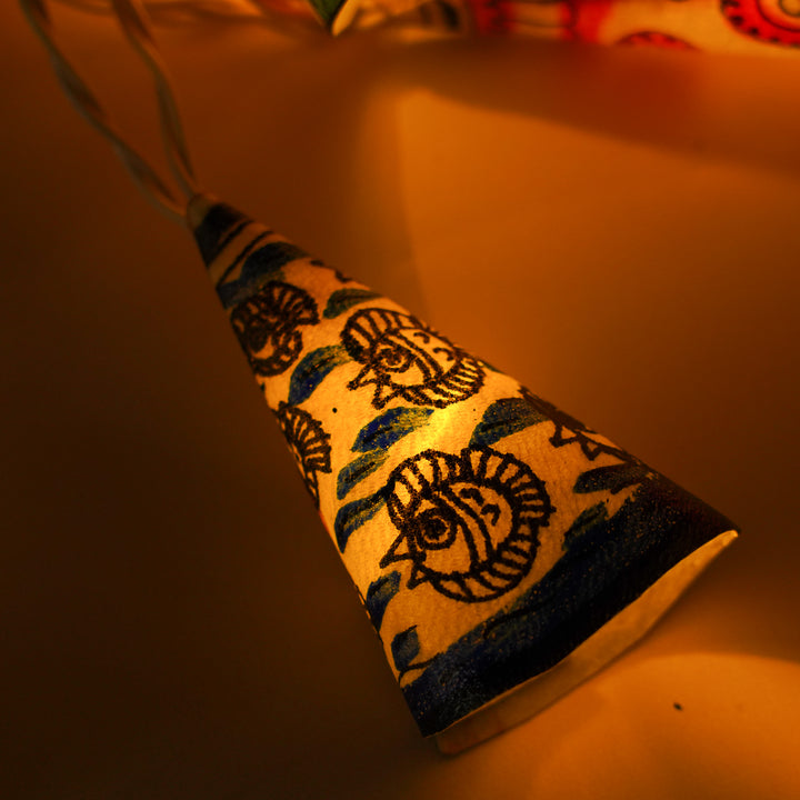 9.5m, 36 Bulbs | Hand Painted Decorative Tholu Bommalata LED Fairy Light